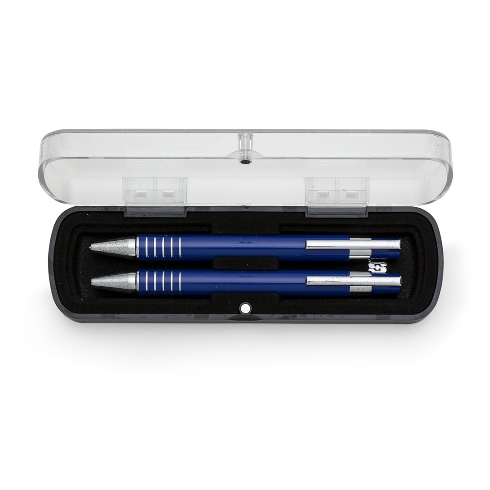 J- 12609 conjunto caneta/lapiseira semi metal